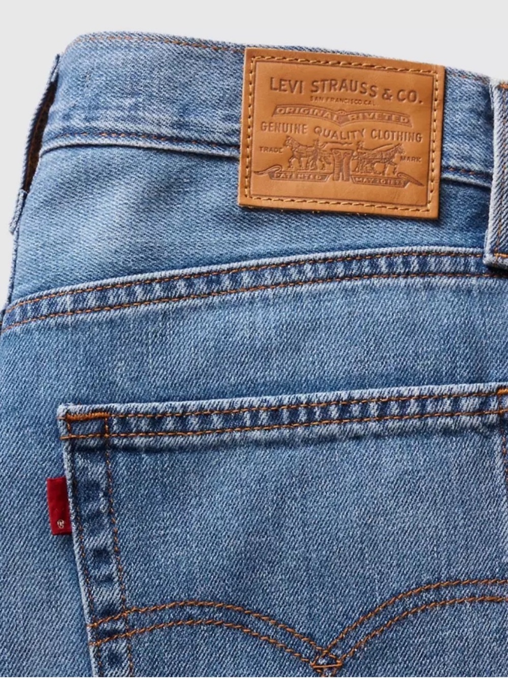 Levi's 28 x 30 Jeans Premium Baggy Dad Linen + Denim Lightweight Medium Wash NWT - Picture 5 of 15